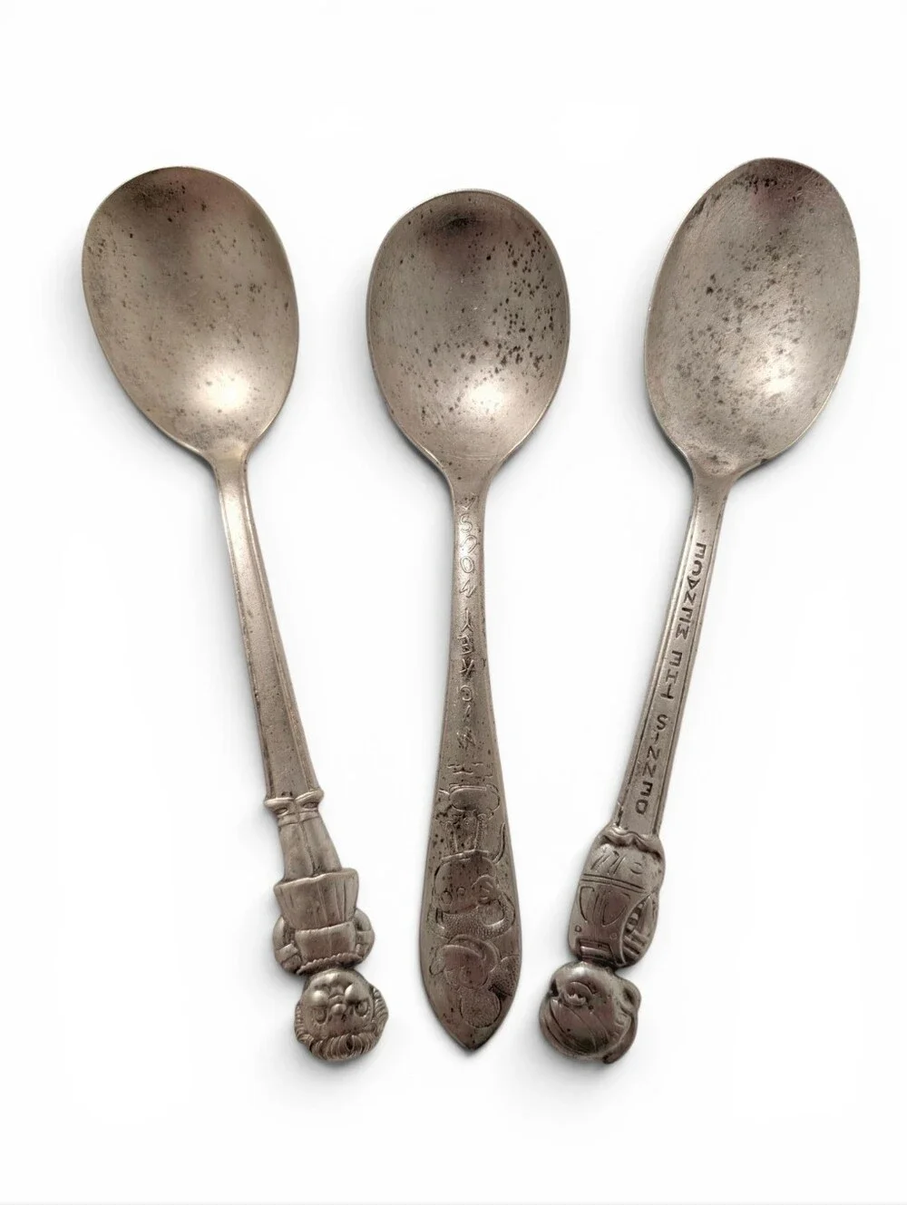 VINTAGE Cereal Spoons Silver Plate Collectible Antique Nostalgia